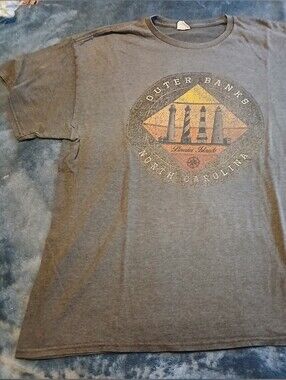 Outer Banks North Carolina Gray Graphic Tee
